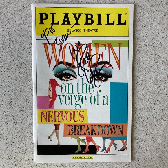Autograph | Other | Patti Lupone Signed Inscribed Playbill Women On The ...